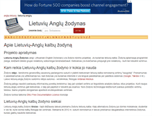 Tablet Screenshot of lietuviu-anglu.com